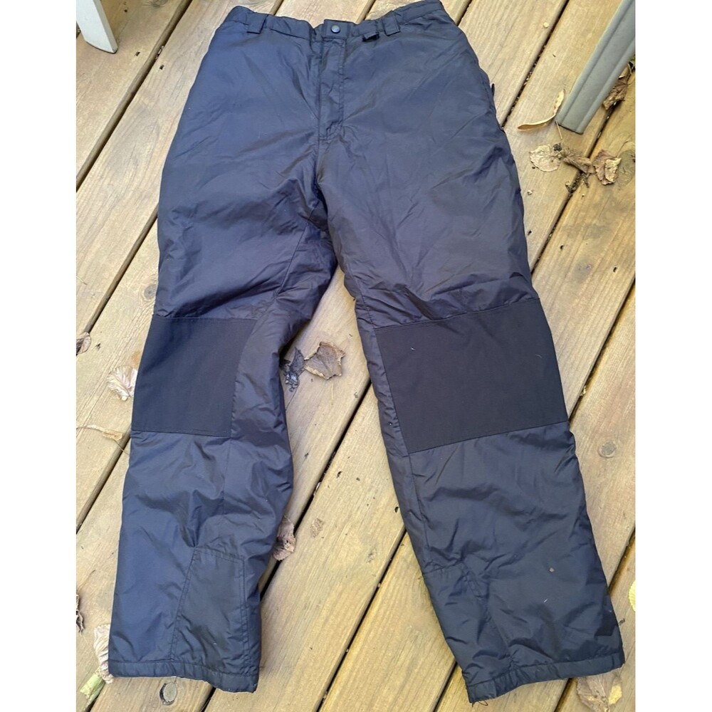 SkiGear Snow Pants XL Black Waterproof Insulated Size Youth XL